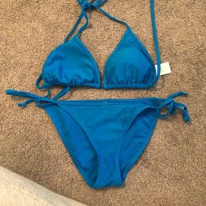 Blue body glove bikini